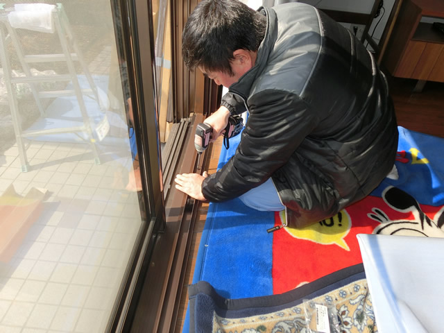 窓の寒さ対策　ＬＩＸＩＬ内窓インプラス　施工例　名古屋市守山区